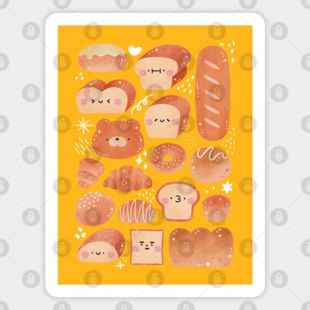 Bread Magnet by Figberrytea